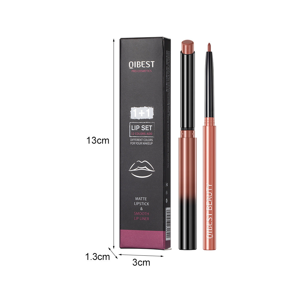 Lipstick Lip Pencil Matte Non-fading Not Smudge Long-lasting