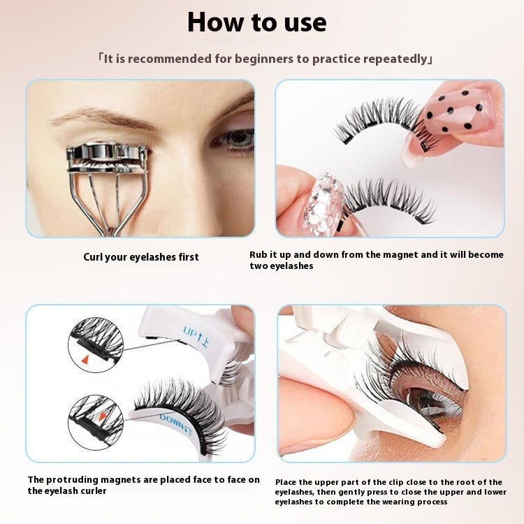 Trendy Non-Yue Pupil Soft Magnetic False Eyelashes