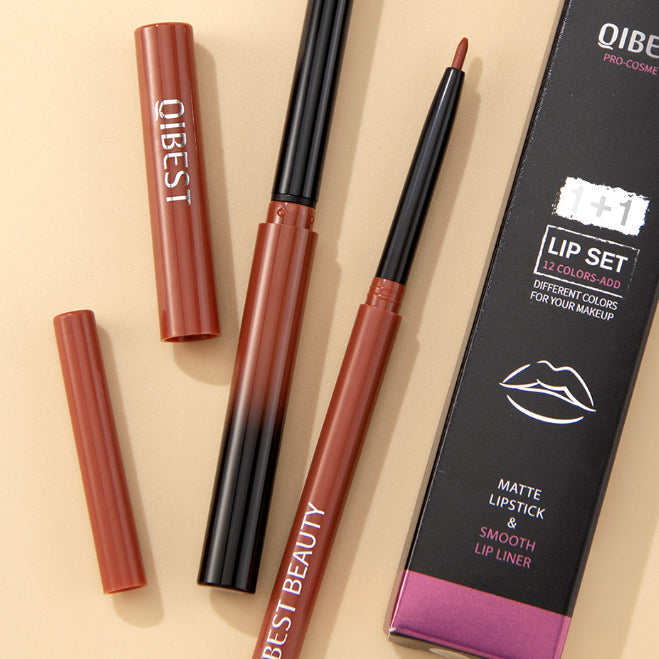 Lipstick Lip Pencil Matte Non-fading Not Smudge Long-lasting